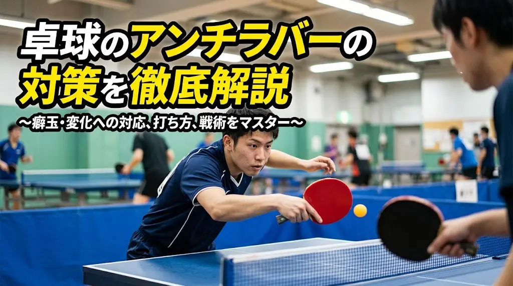卓球のアンチラバーの対策を徹底解説！