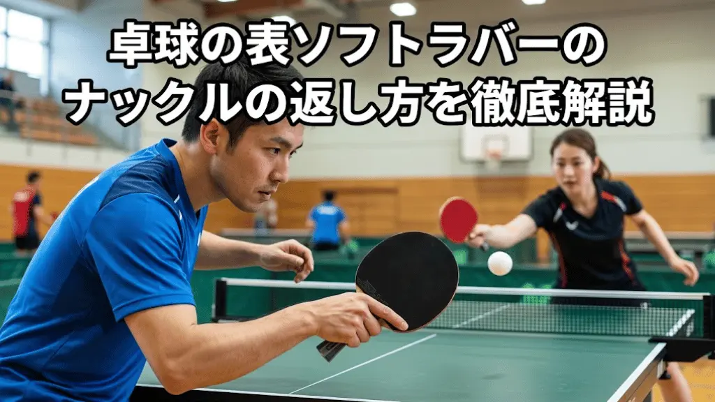 卓球の表ソフトラバーのナックルの返し方を徹底解説！