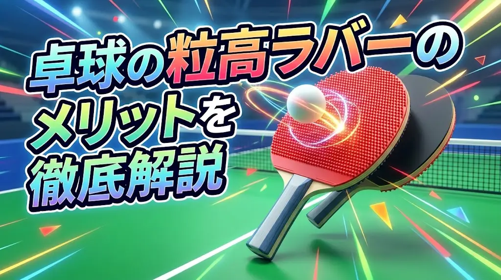 卓球の粒高ラバーのメリットを徹底解説!