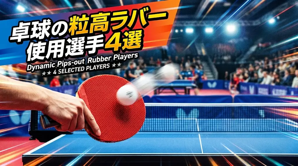 卓球の粒高ラバー使用選手4選！