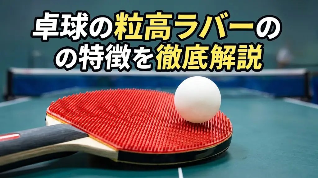 卓球の粒高ラバーの特徴を徹底解説!