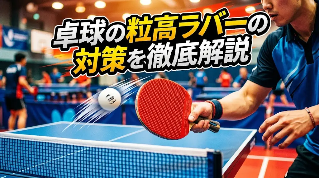 卓球の粒高ラバーの対策を徹底解説!