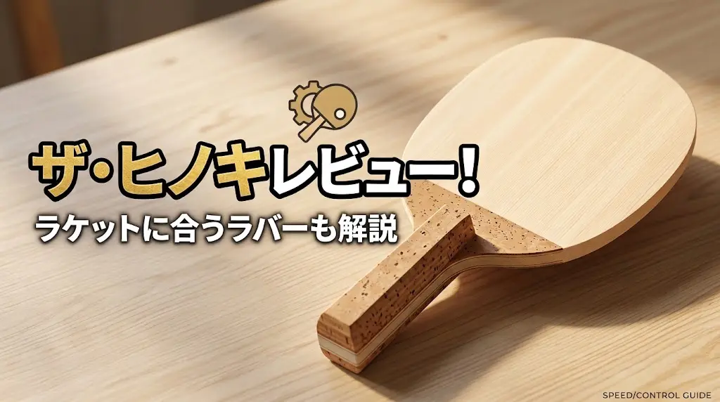 ザ・ヒノキレビュー！ラケットに合うラバーも解説！