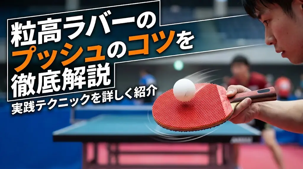 粒高ラバーのプッシュのコツを徹底解説！