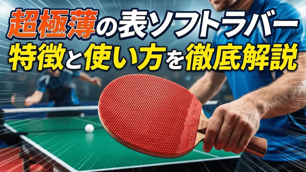 超極薄の表ソフトラバーの特徴と使い方を徹底解説!
