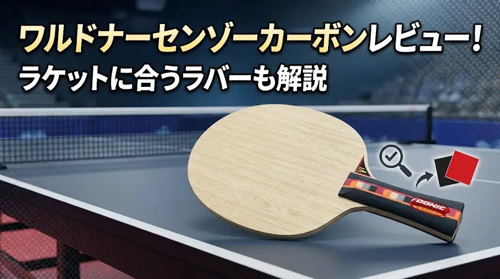 ワルドナーセンゾーカーボンレビュー!ラケットに合うラバーも解説!