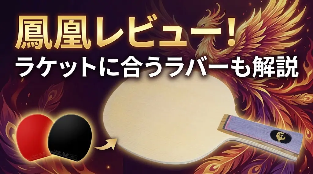鳳凰レビュー！ラケットに合うラバーも解説！