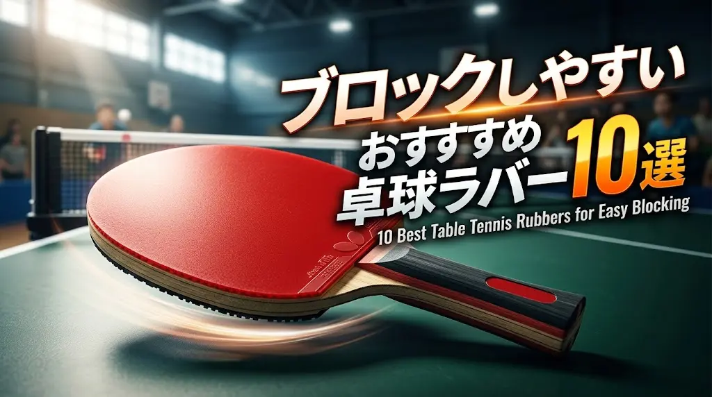 ブロックしやすいおすすめ卓球ラバー10選！