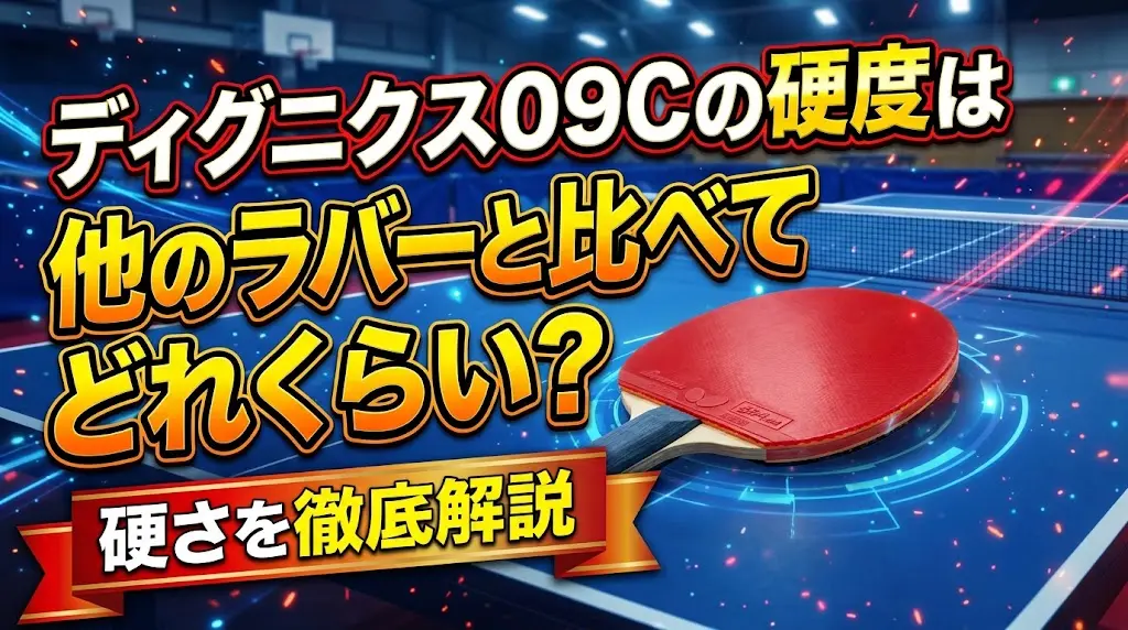 ディグニクス09Cの硬度は他のラバーと比べてどれくらい？硬さを徹底解説！