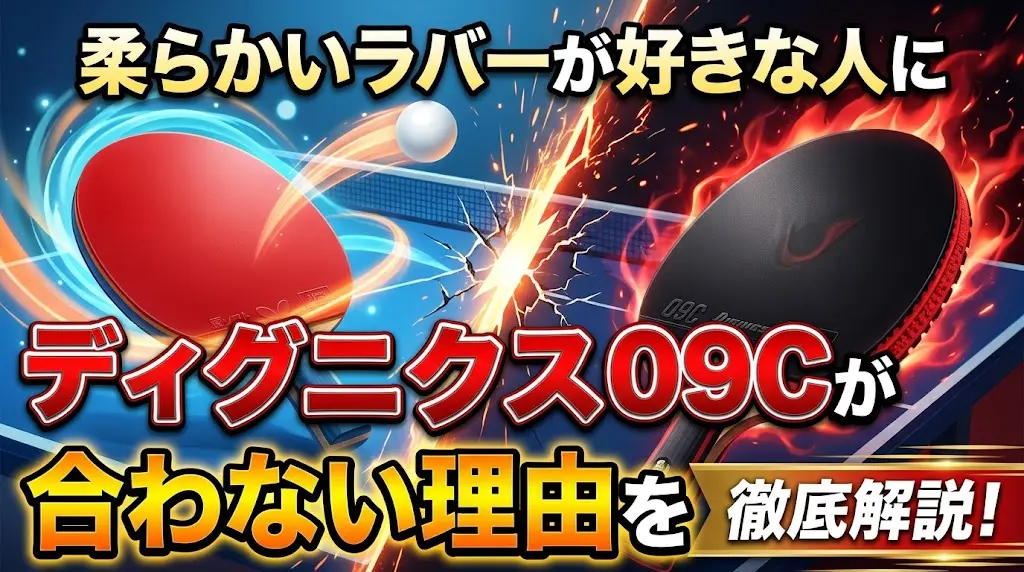 柔らかいラバーが好きな人にディグニクス09Cが合わない理由を徹底解説！