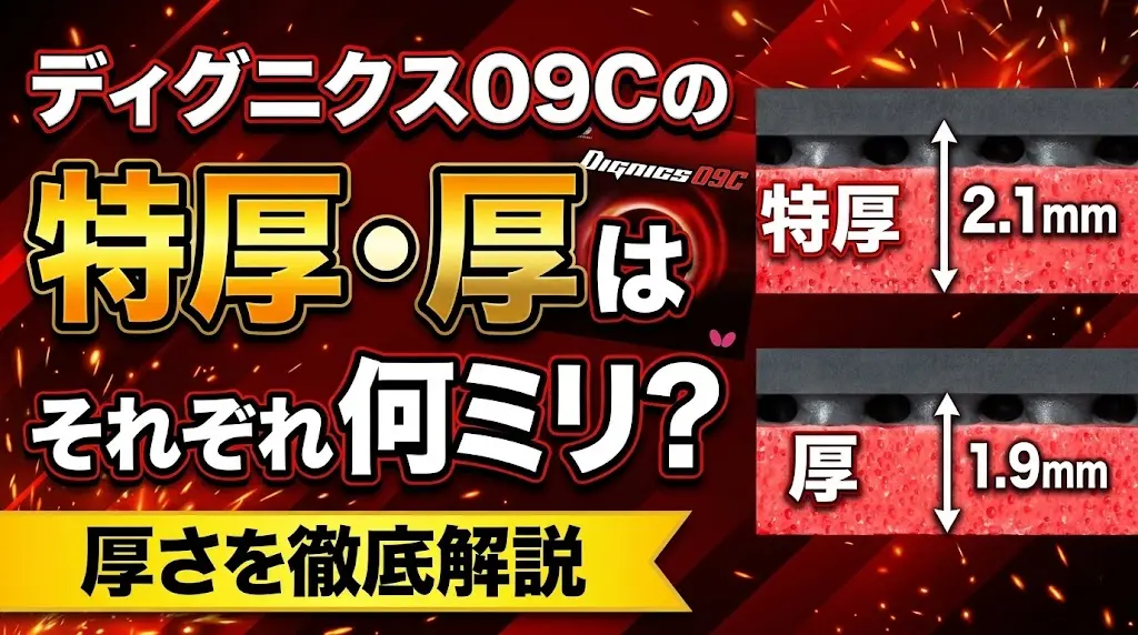 ディグニクス09Cの特厚・厚はそれぞれ何ミリ？厚さを徹底解説！