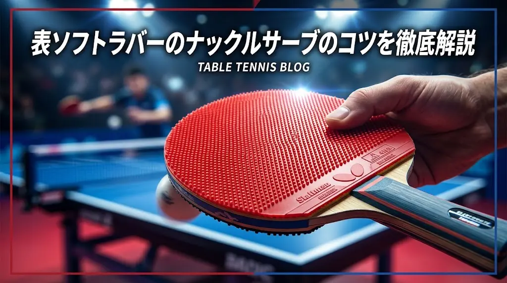 表ソフトラバーのナックルサーブのコツを徹底解説!