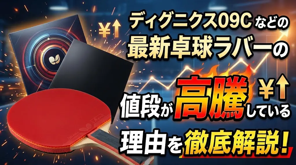 ディグニクス09Cなどの最新卓球ラバーの値段が高騰している理由を徹底解説！