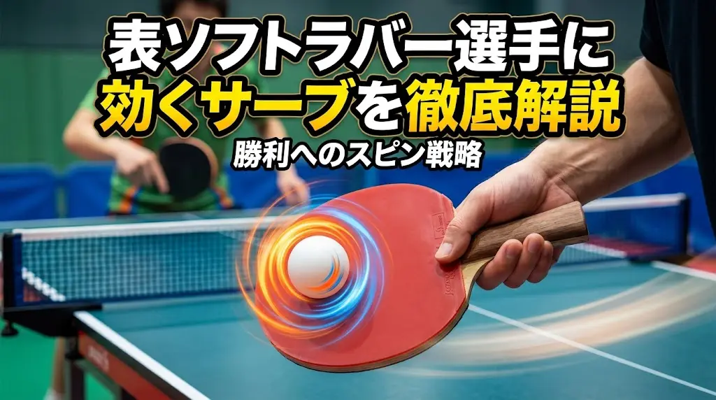 表ソフトラバー選手に効くサーブを徹底解説!