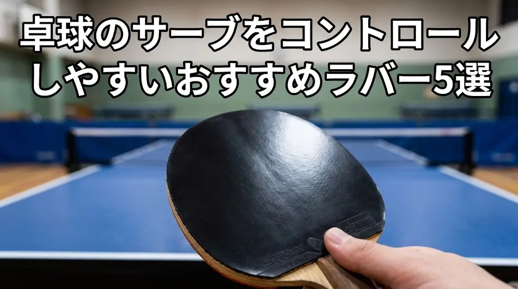 卓球のサーブをコントロールしやすいおすすめラバー5選！