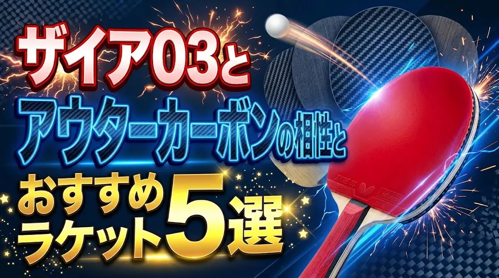 ザイア03とアウターカーボンの相性とおすすめラケット5選！