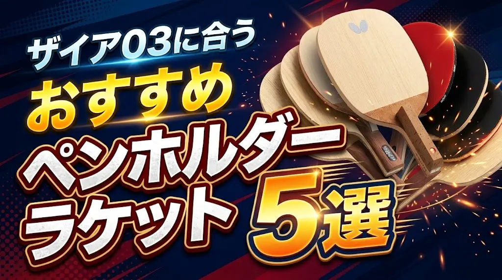 ザイア03に合うおすすめペンホルダーラケット5選！